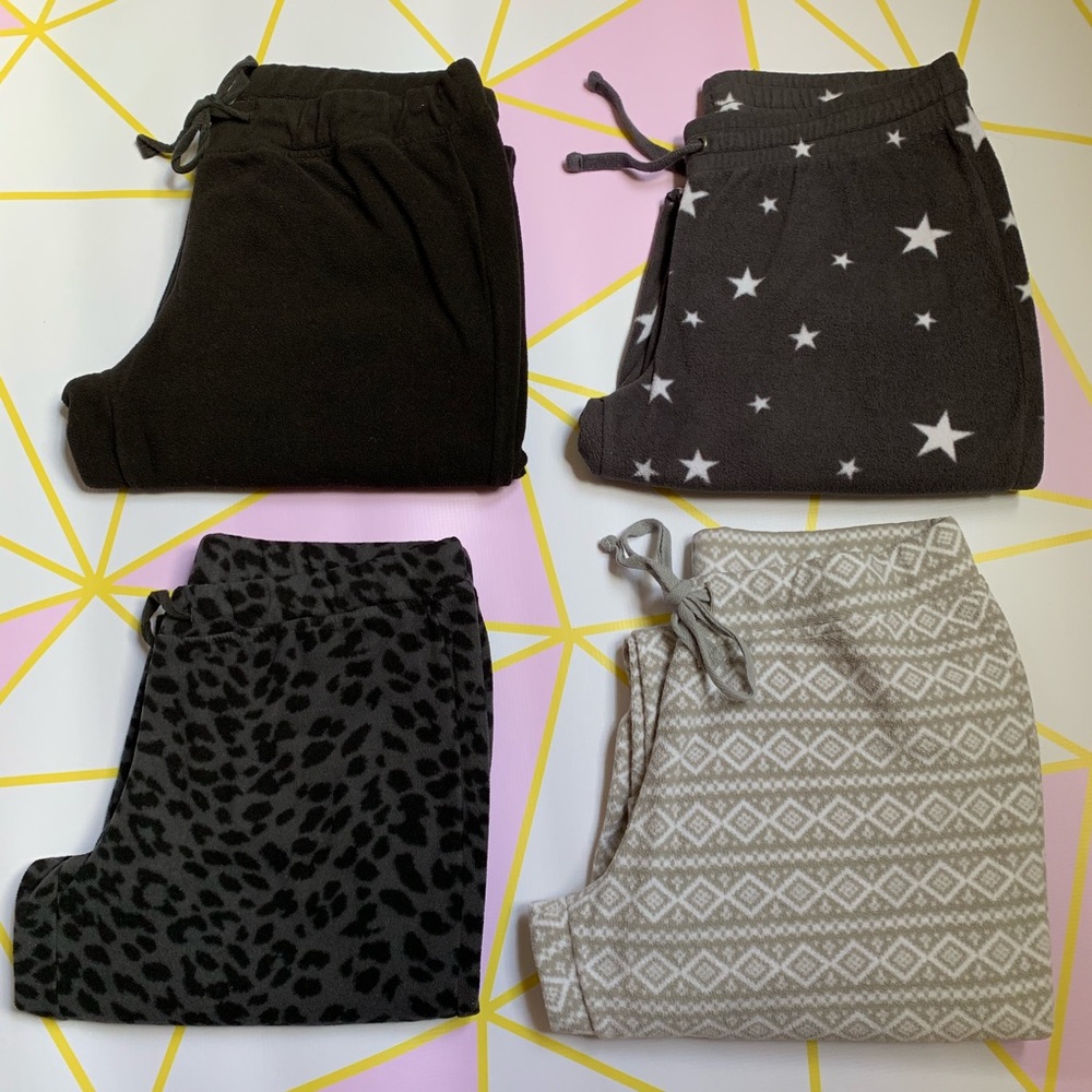 4 Old Navy Fleece Lounge Pants